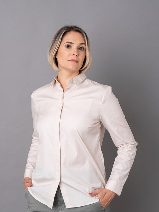 Bluse Martigny in Farbe Champagner