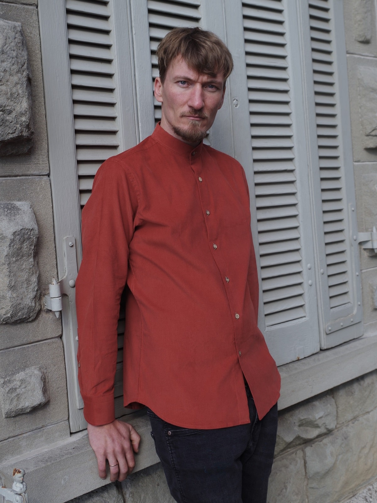 Hemd CORDas Mao-Kragen