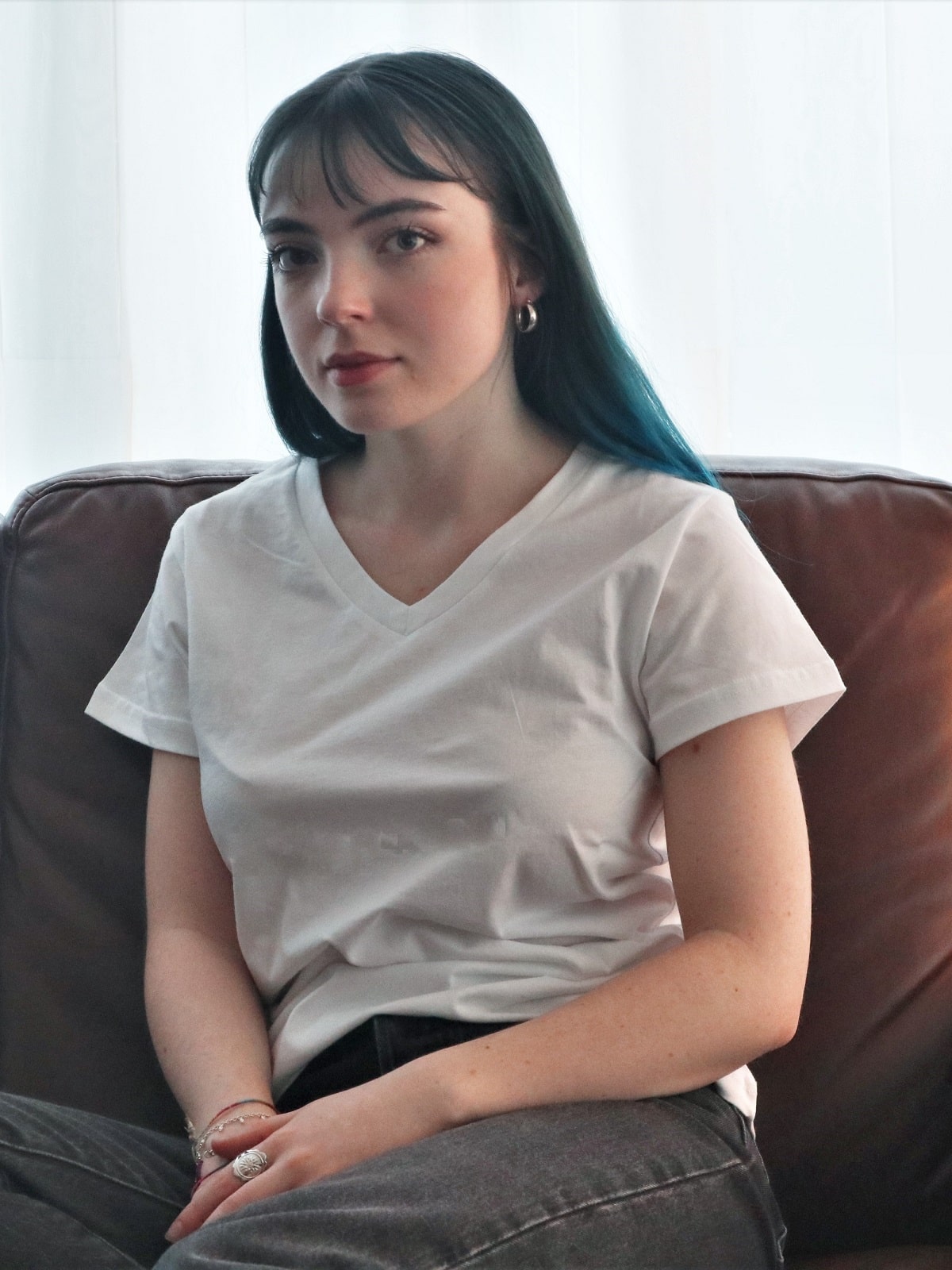 Weisses T-Shirt für Damen