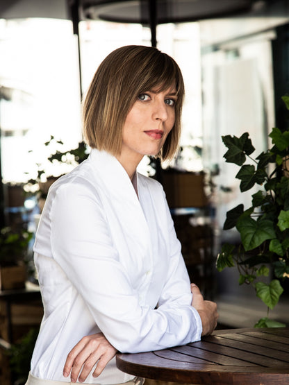Tulpenkragen Bluse La Luette