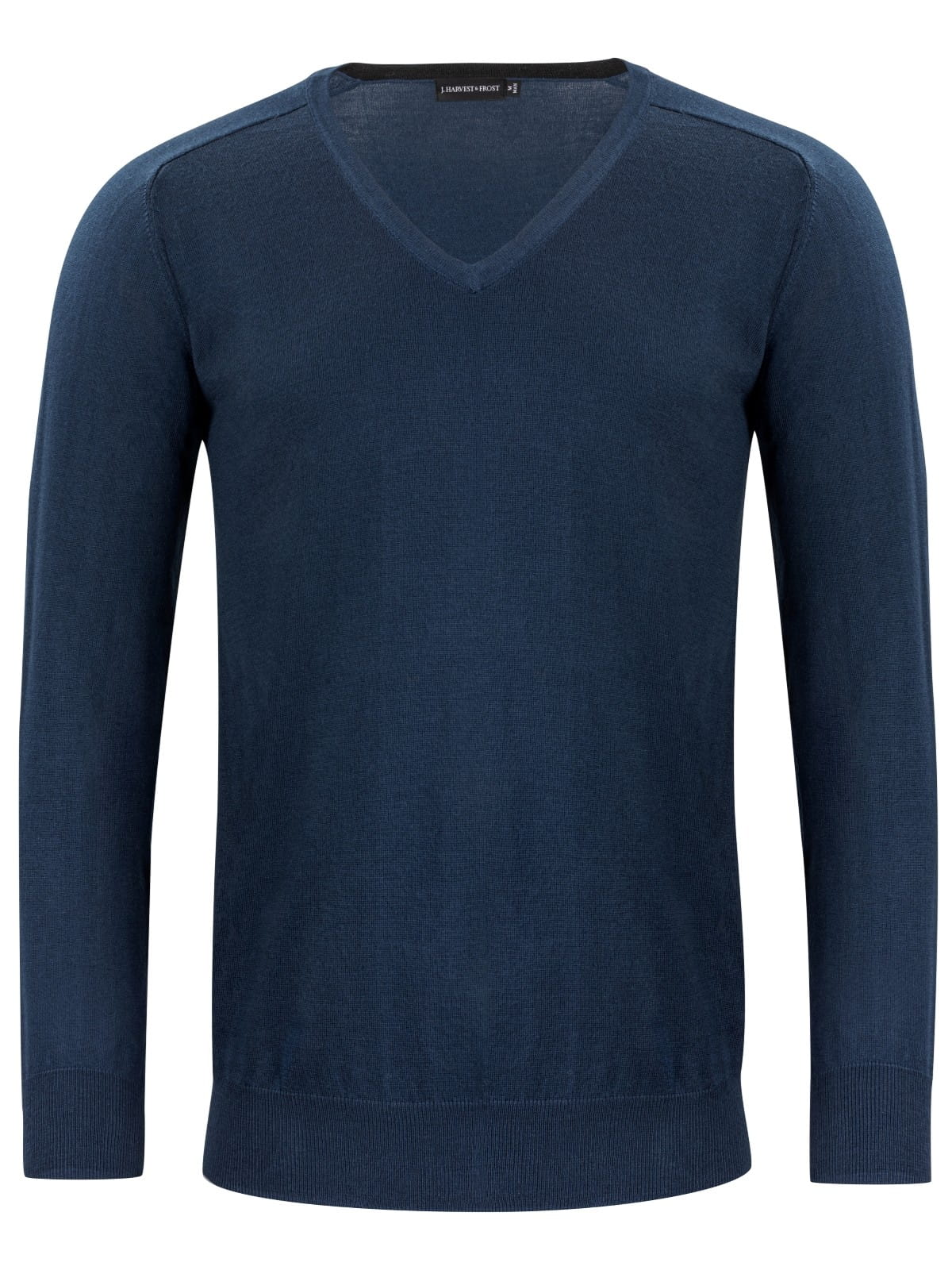 Herren-Business-Pullover aus Merino & Baumwolle, U-Kragen & V-Ausschnitt