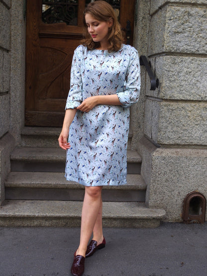 Swiss Made Tencelkleid Blumenstein mit 4 Mustern
