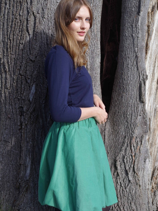 NEU: Ballonrock CORDas grün - Swiss Made