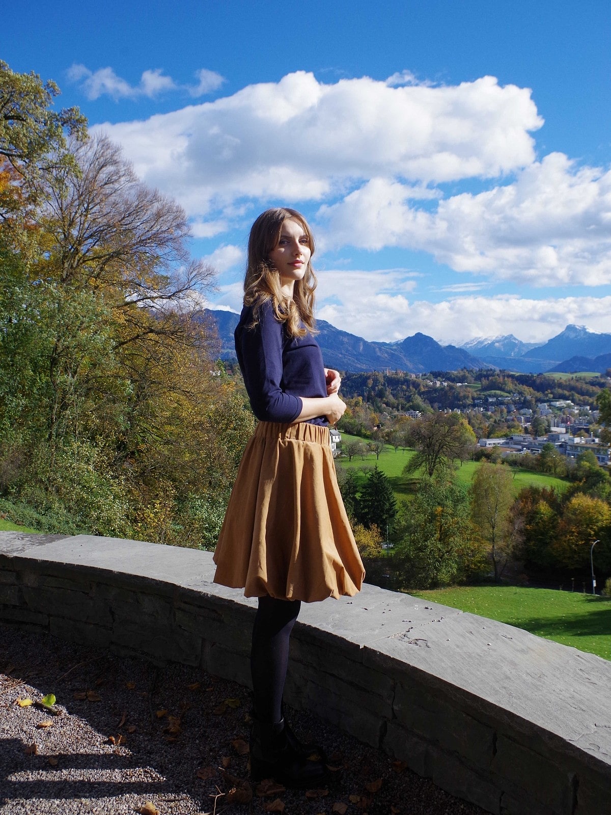 NEU: Ballonrock CORDas braun - Swiss Made