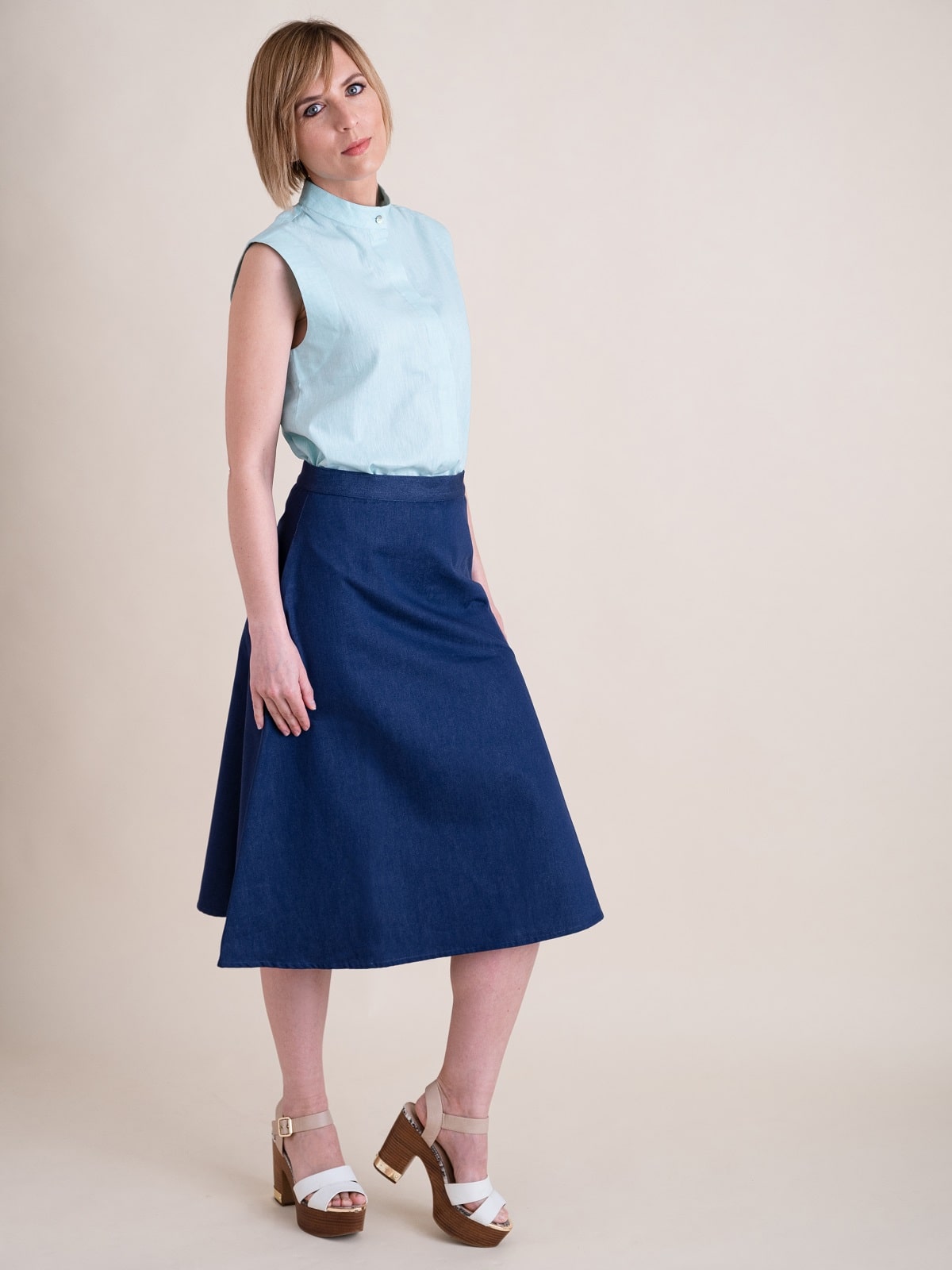 Leinen Bluse Acquarossa