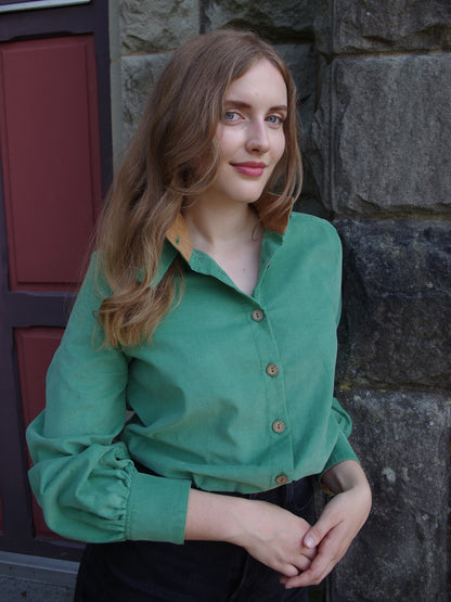 Bluse CORDas mit raffiniertem Kragen